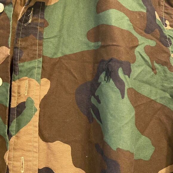 Men's Polo Ralph Lauren Classic Fit Camo Shirt L Camouflage Long Sleeve - Picture 4 of 4